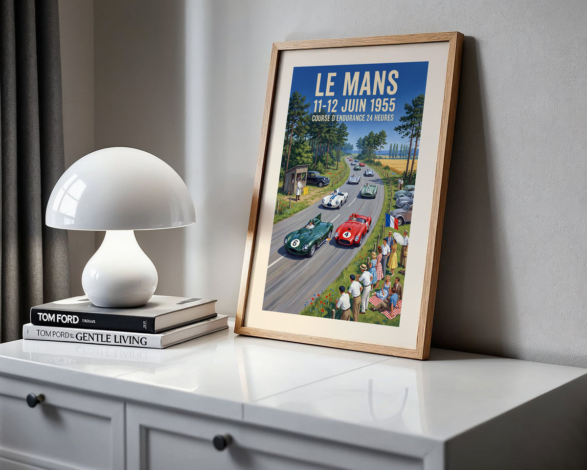 Le Mans 1955 — Daylight Head-On poster