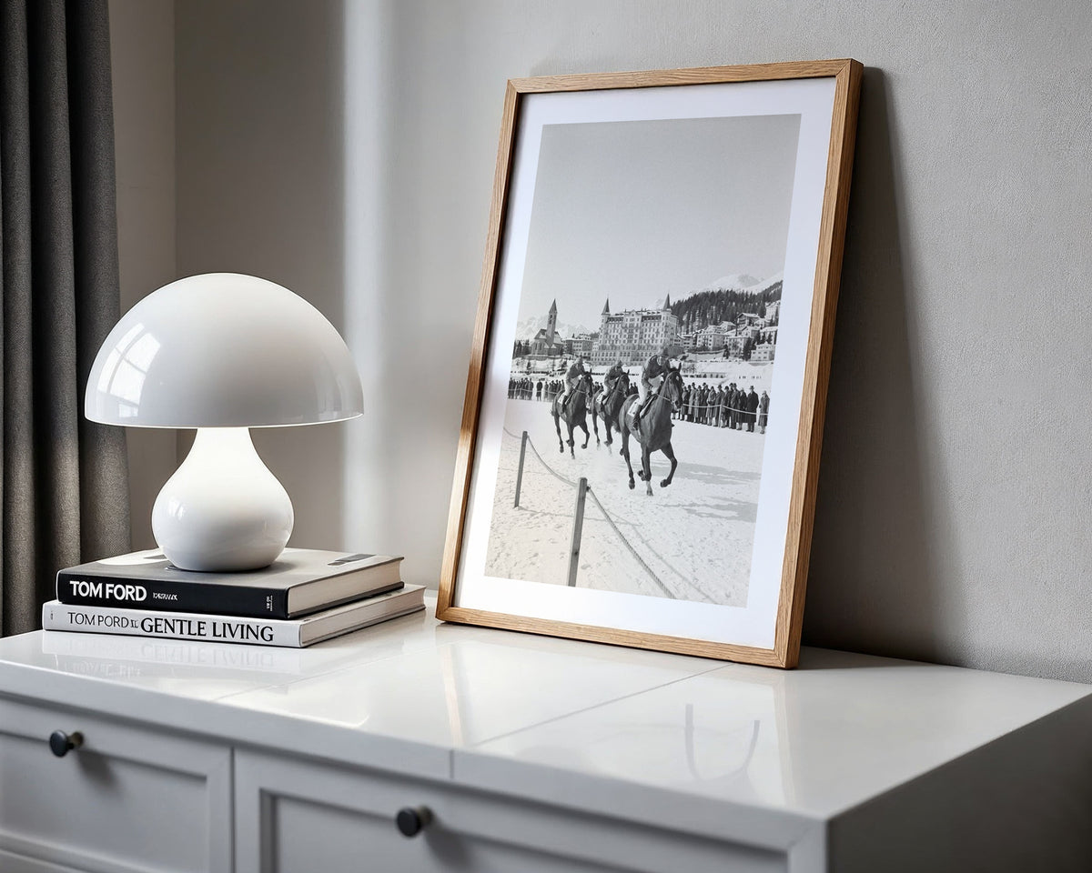 Winter Races 1932 - Vintage Horse Racing Photo Print