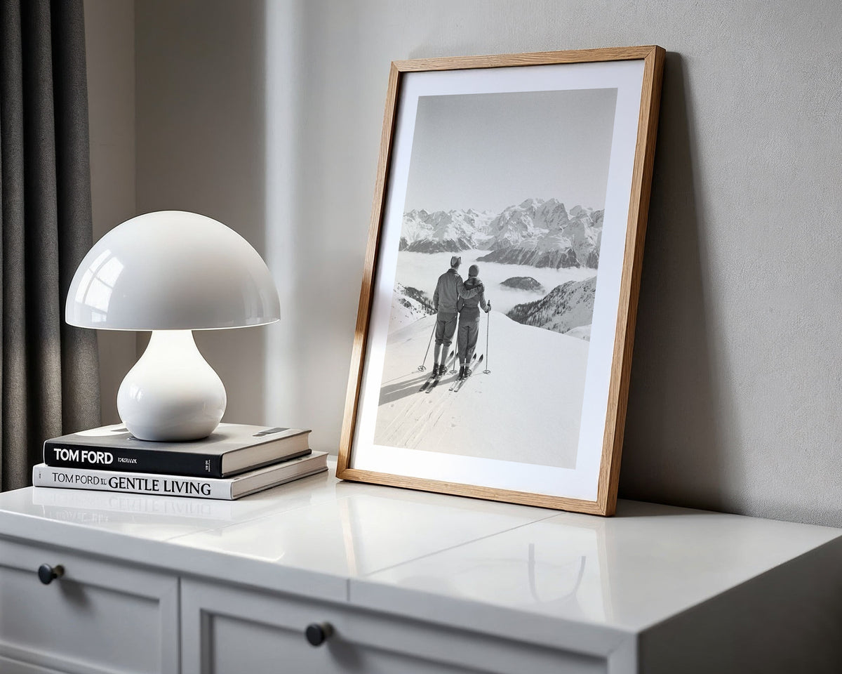 The Summit 1932 - Vintage Ski Photo Print
