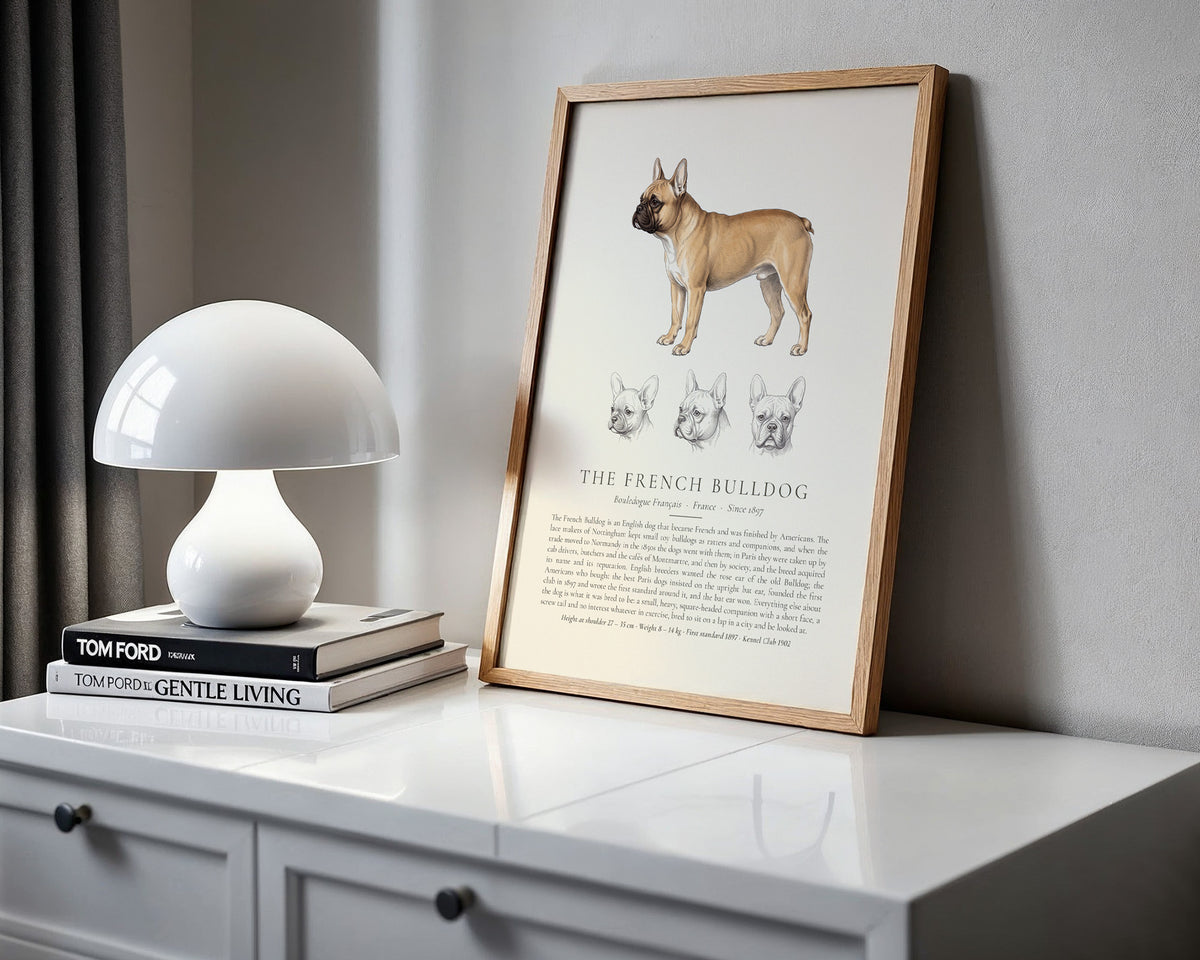 Fawn French Bulldog Plate - The Kennel Book