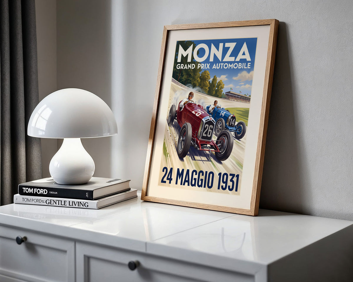 Monza 1931 Grand Prix Poster - Vintage Motor Racing Art