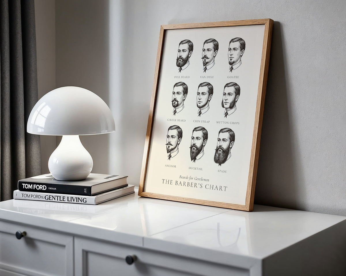 Beards for Gentlemen Chart - The Barber's Chart