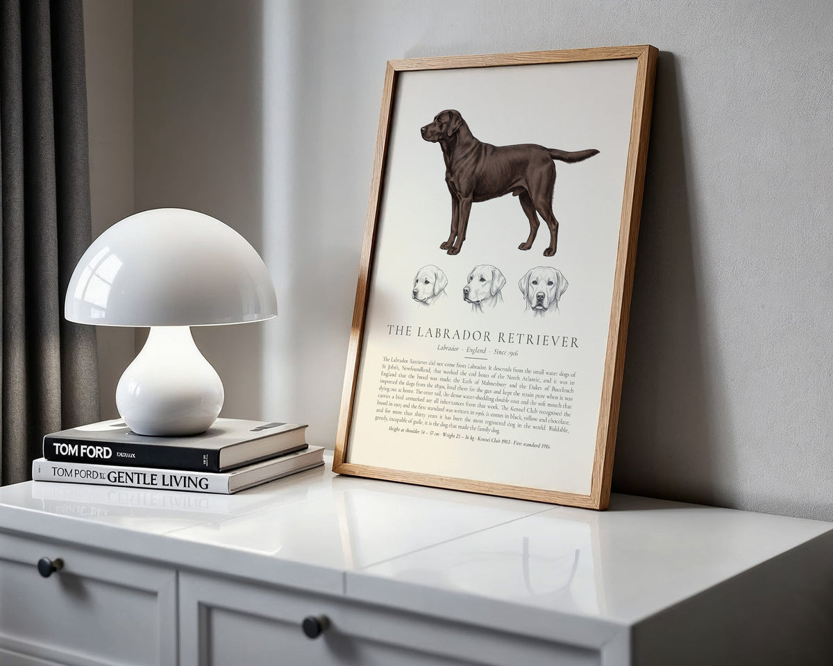 Black Labrador Retriever Plate - The Kennel Book
