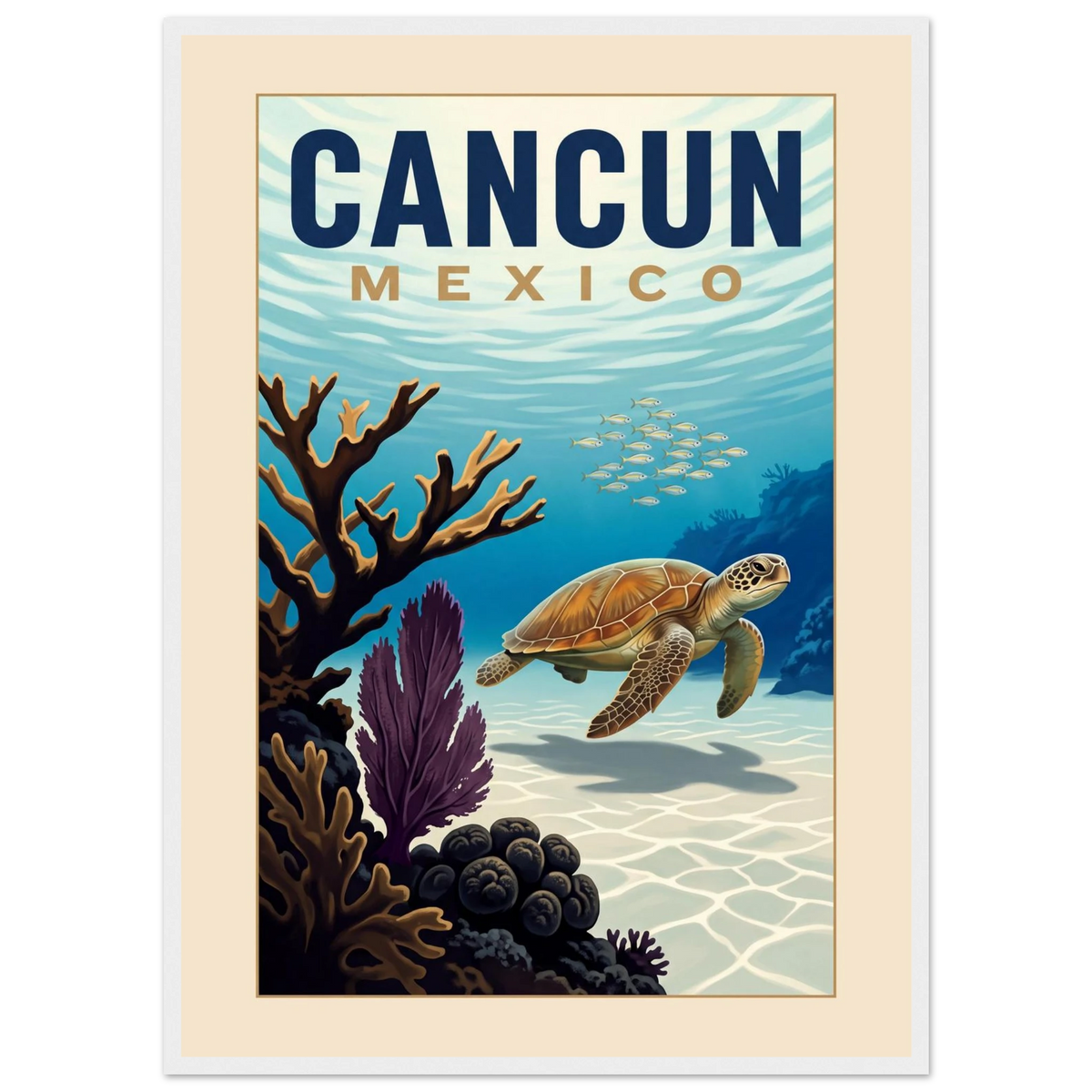 Cancun — Mexico · Reef poster