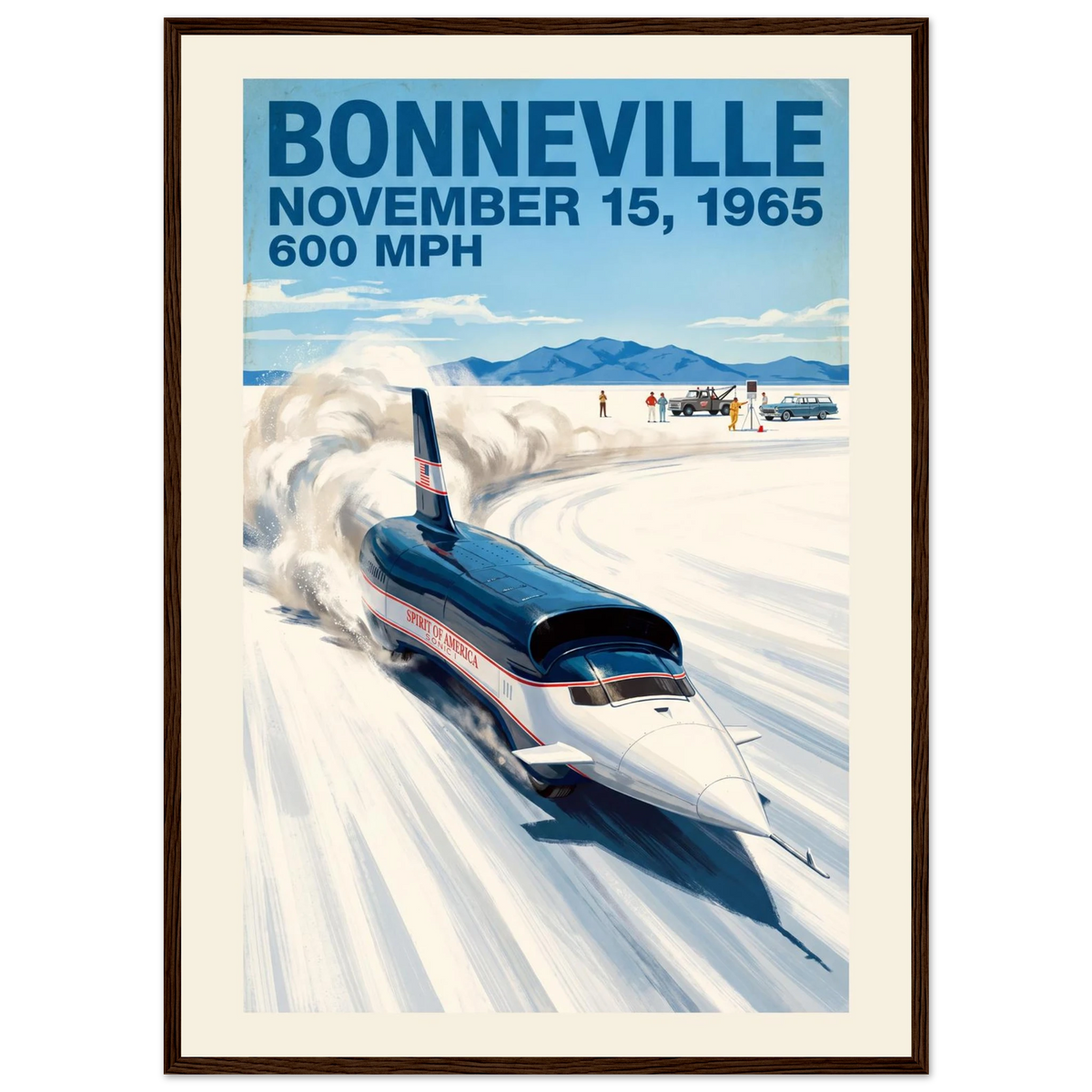 Bonneville 1965 — 600 MPH poster