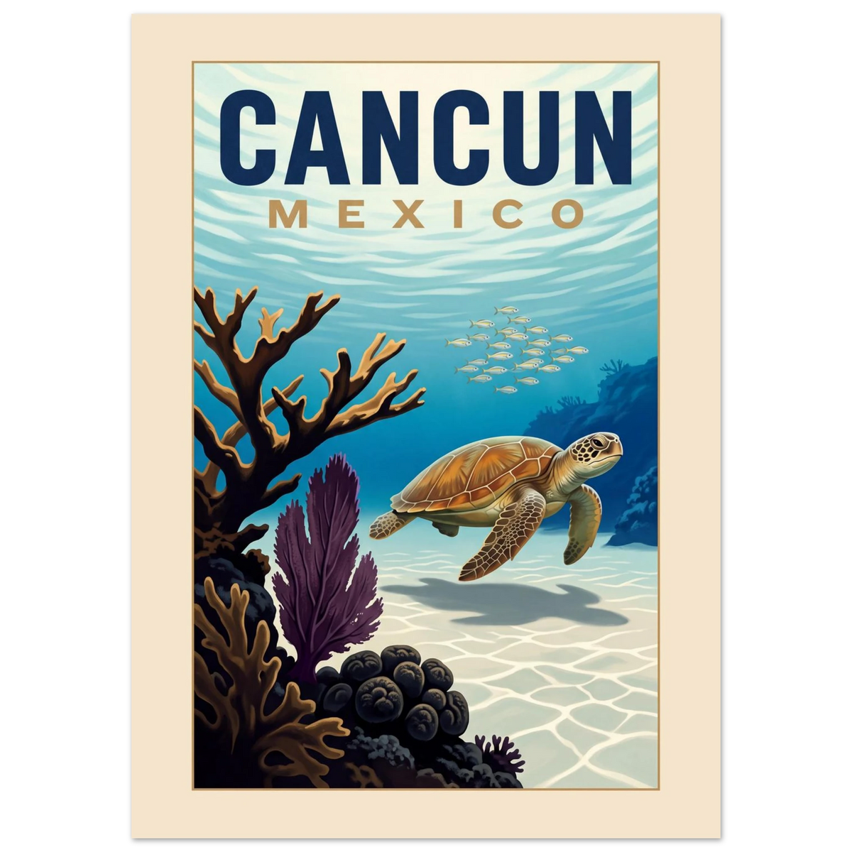Cancun — Mexico · Reef poster