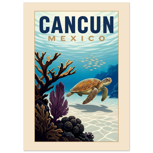Cancun — Mexico · Reef poster