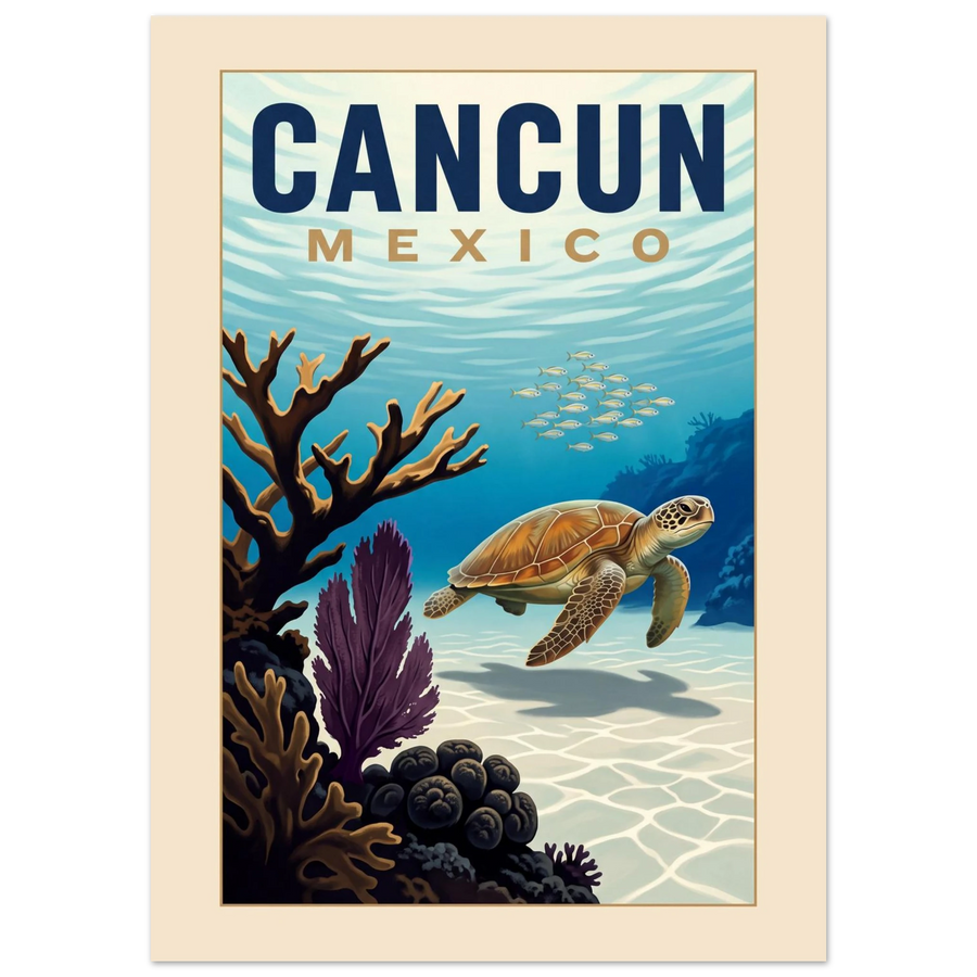Cancun — Mexico · Reef poster
