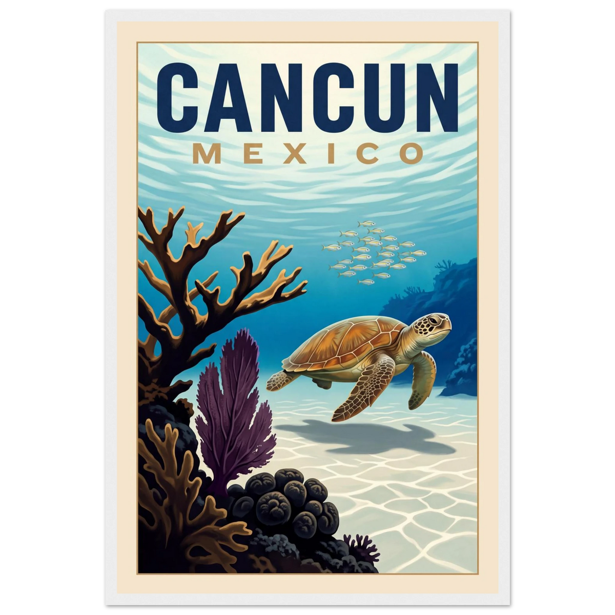 Cancun — Mexico · Reef poster