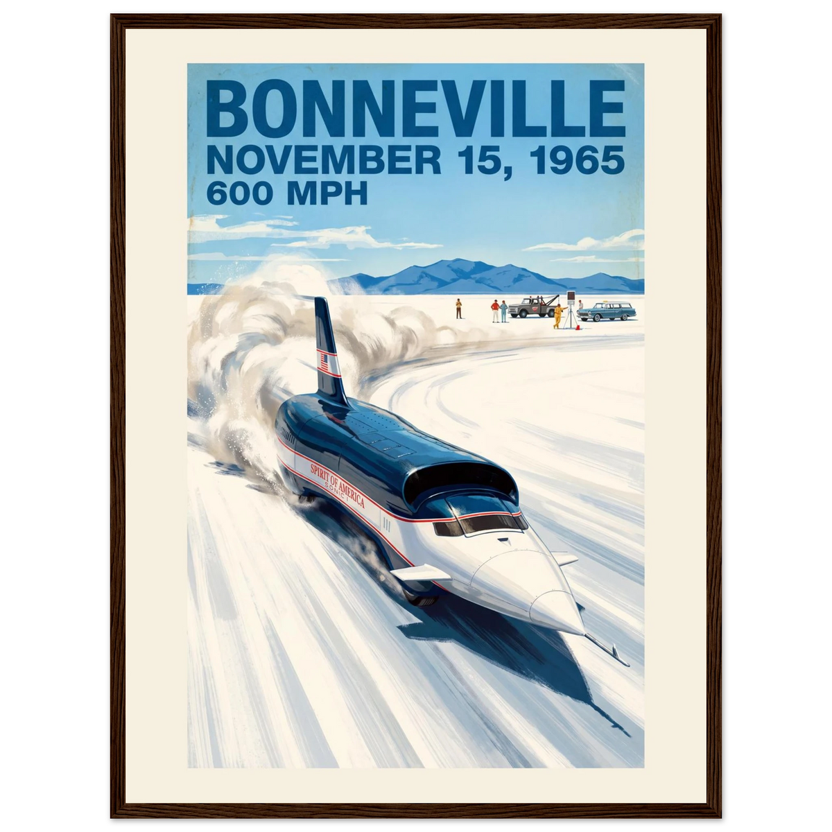 Bonneville 1965 — 600 MPH poster