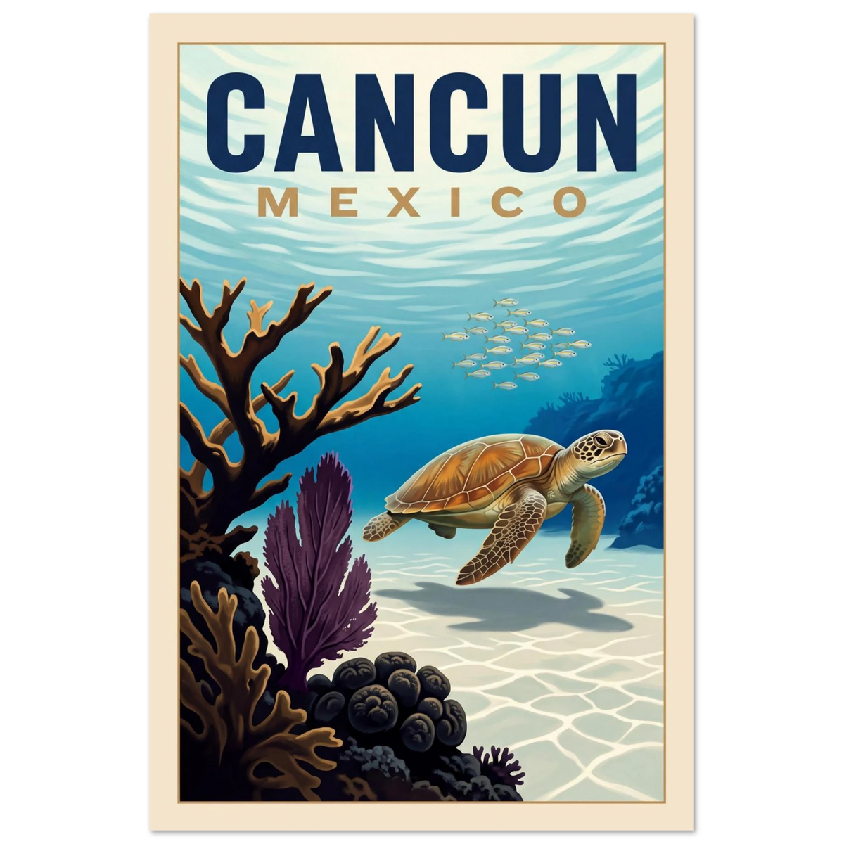 Cancun — Mexico · Reef poster