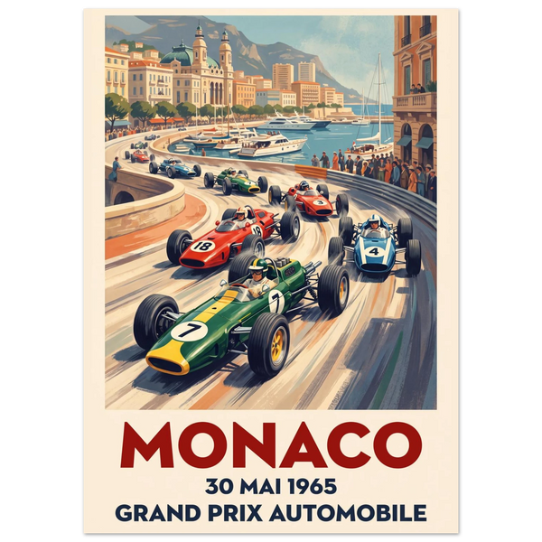 Monaco 1965 — Grand Prix Automobile poster