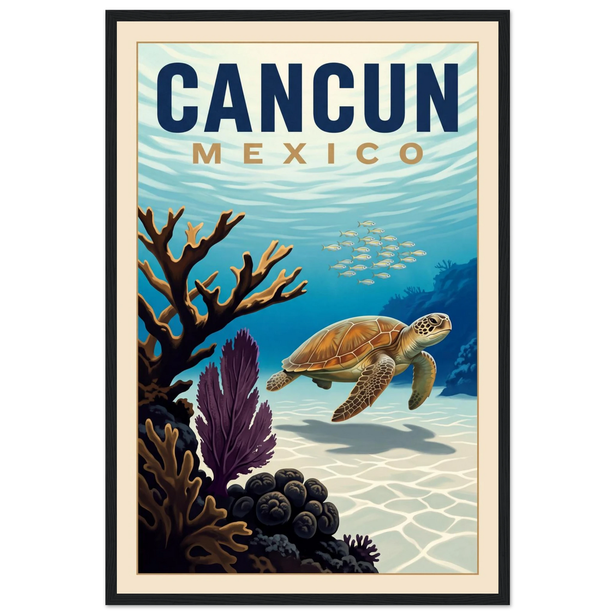 Cancun — Mexico · Reef poster