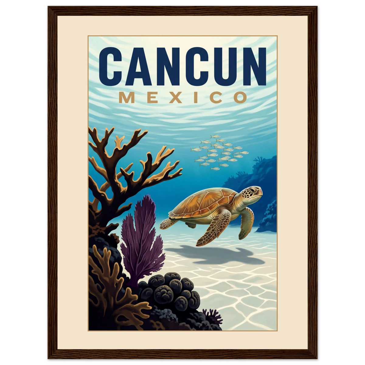 Cancun — Mexico · Reef poster