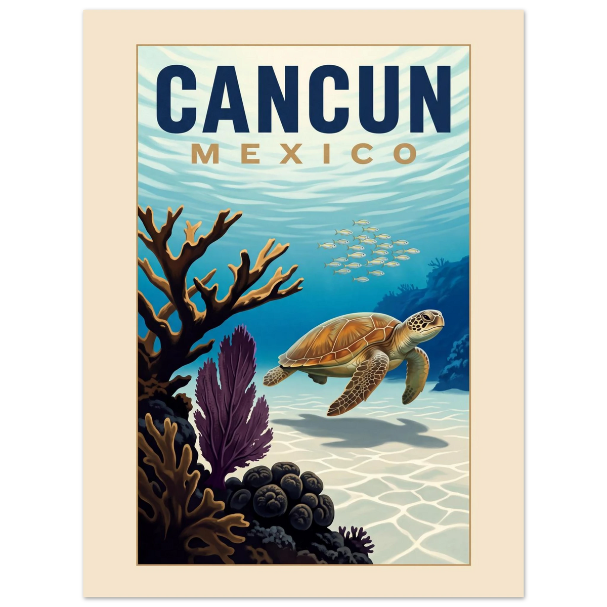 Cancun — Mexico · Reef poster