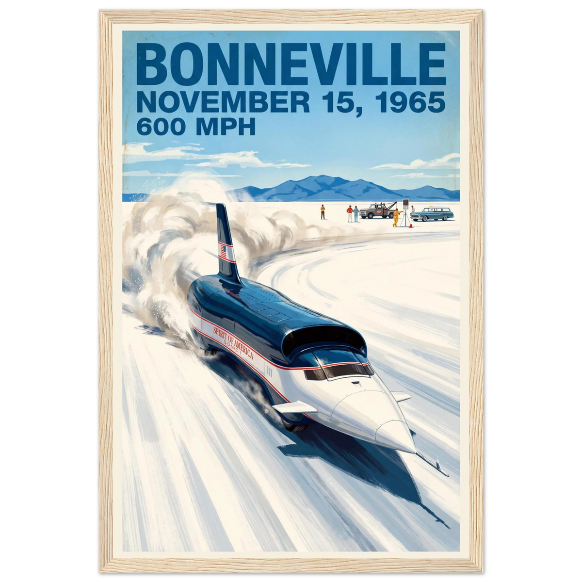 Bonneville 1965 — 600 MPH poster