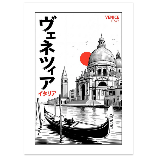 Venice, Italy - Manga Ink manga ink poster