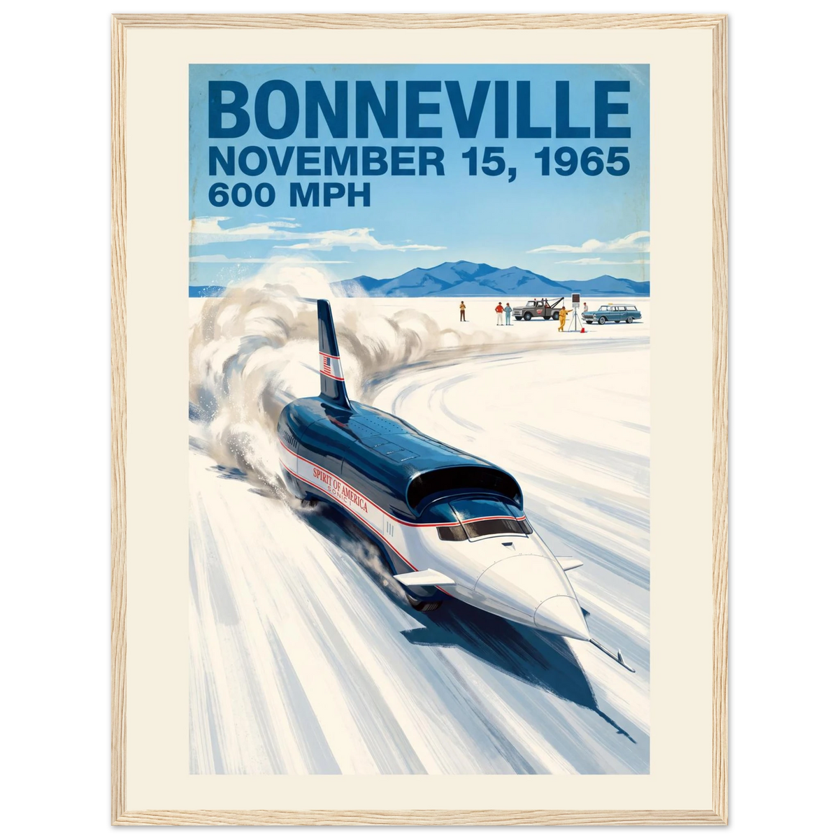 Bonneville 1965 — 600 MPH poster