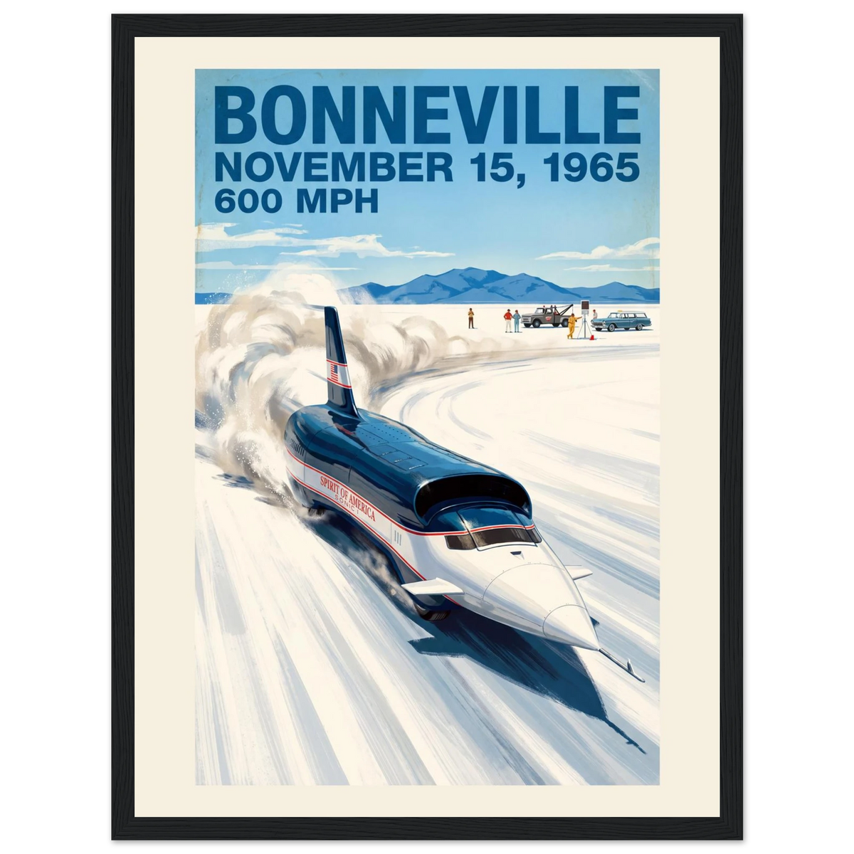 Bonneville 1965 — 600 MPH poster