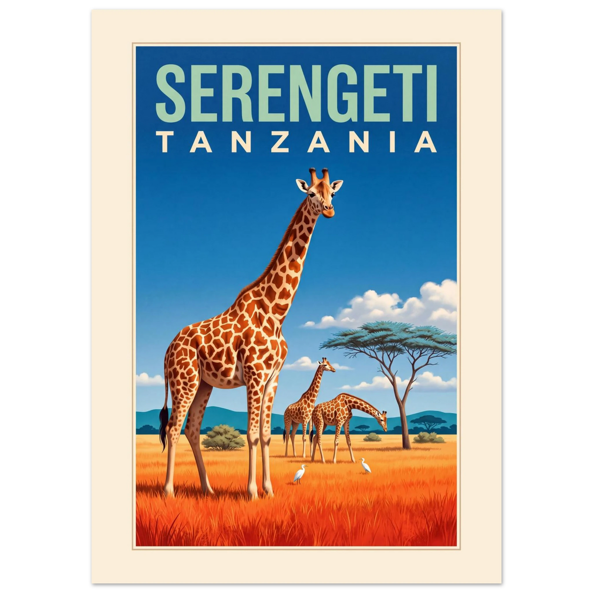 Serengeti — Tanzania poster
