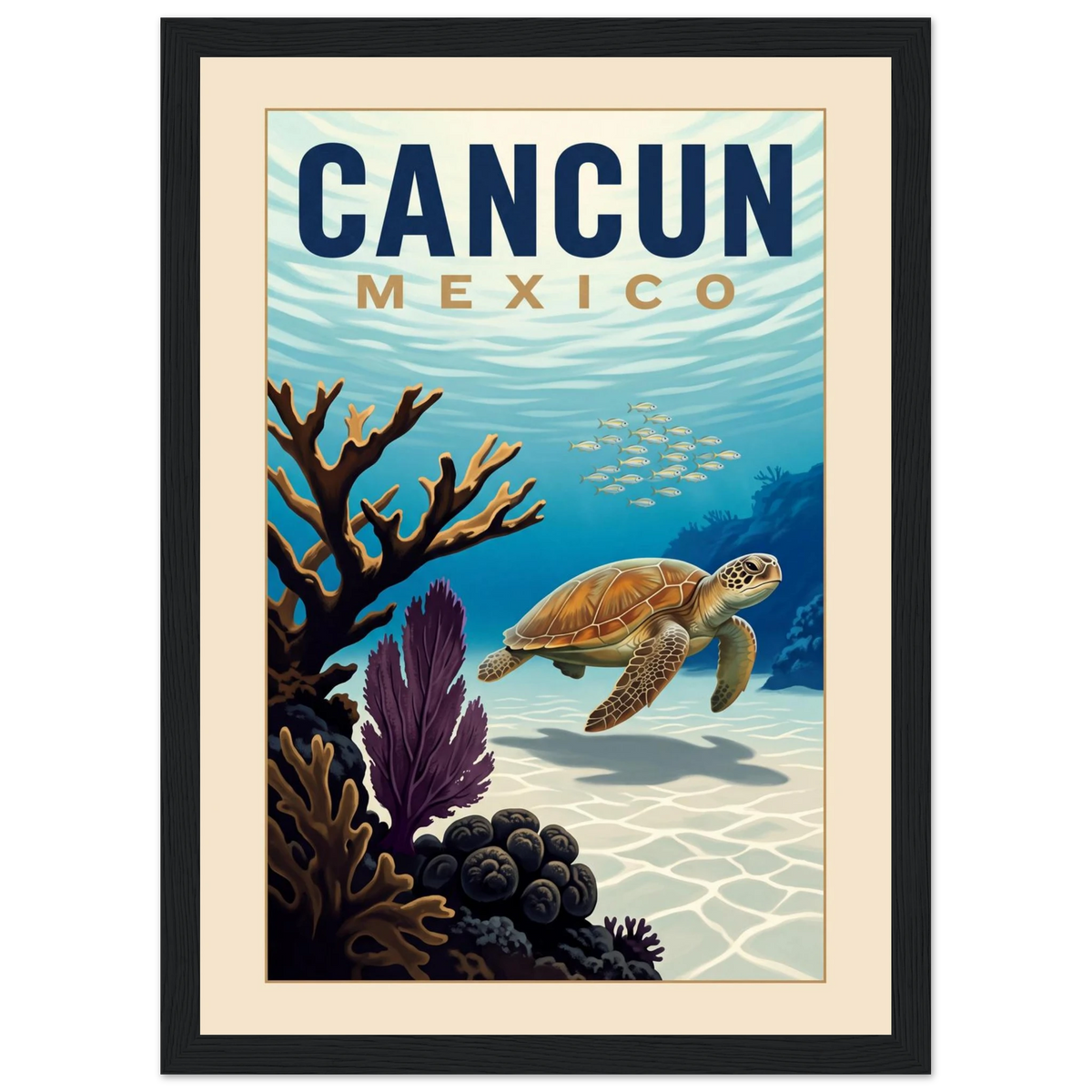Cancun — Mexico · Reef poster