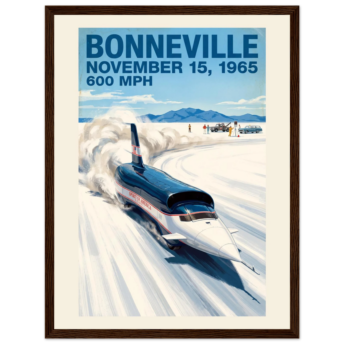 Bonneville 1965 — 600 MPH poster