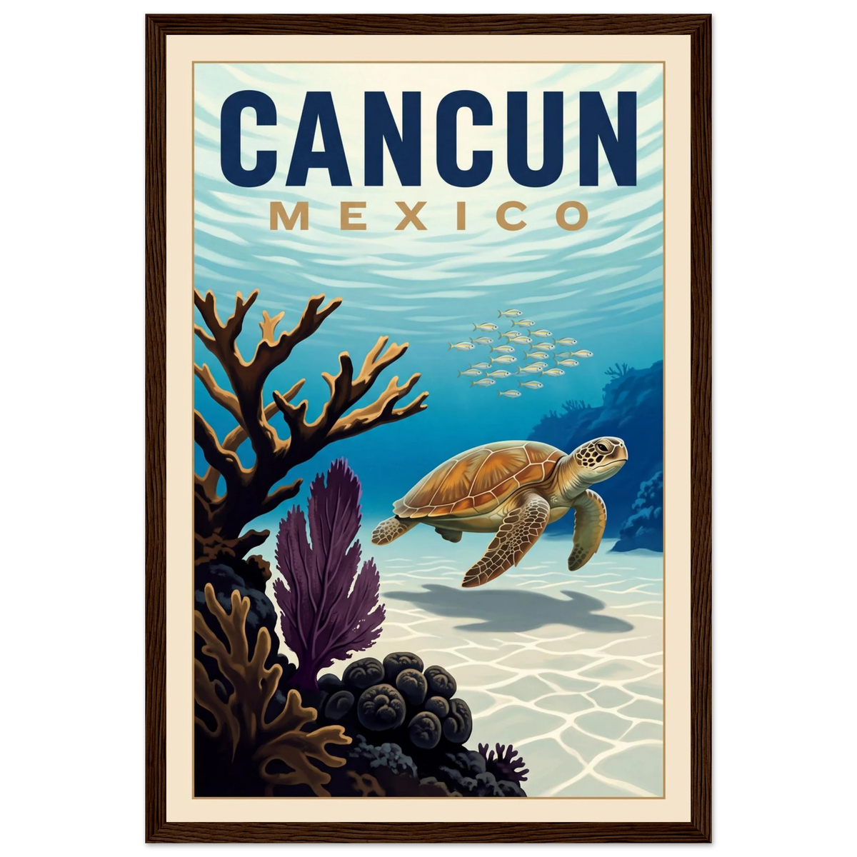 Cancun — Mexico · Reef poster