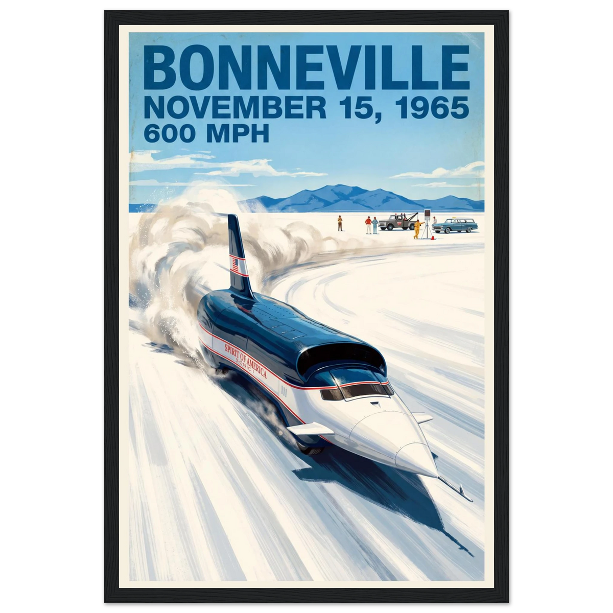 Bonneville 1965 — 600 MPH poster