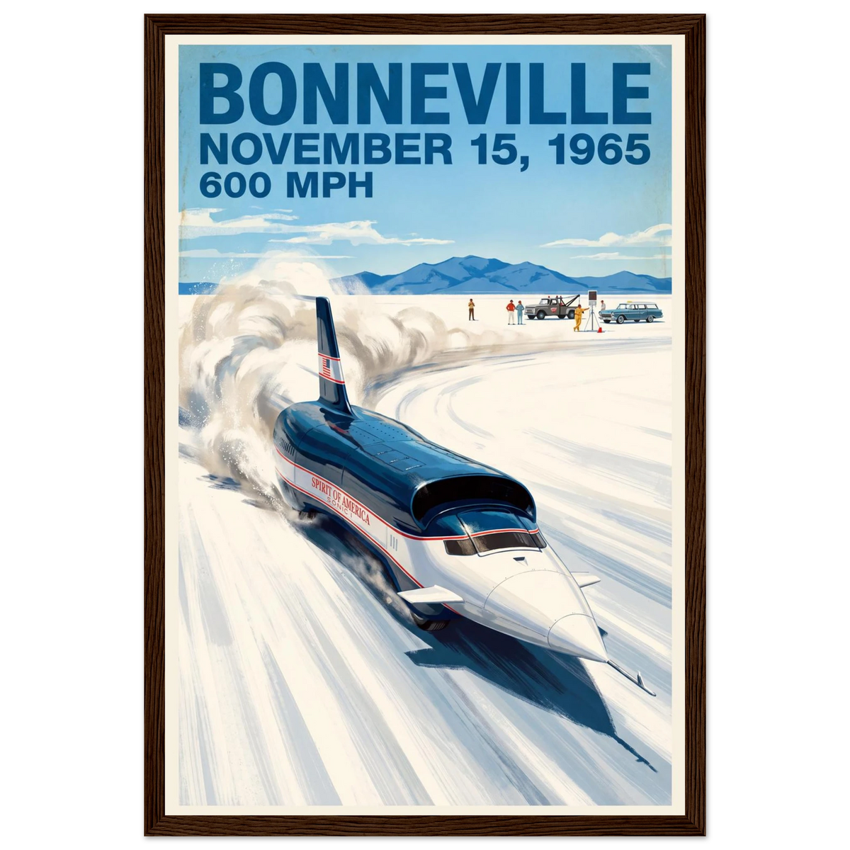 Bonneville 1965 — 600 MPH poster