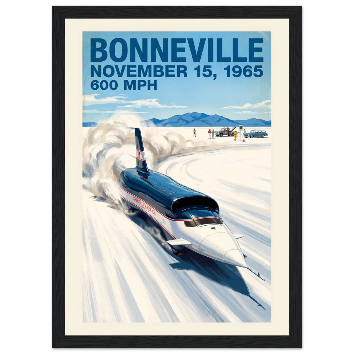Bonneville 1965 — 600 MPH poster