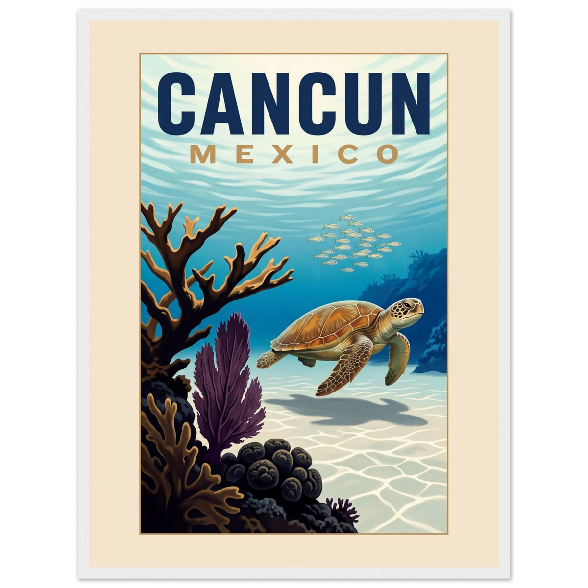 Cancun — Mexico · Reef poster