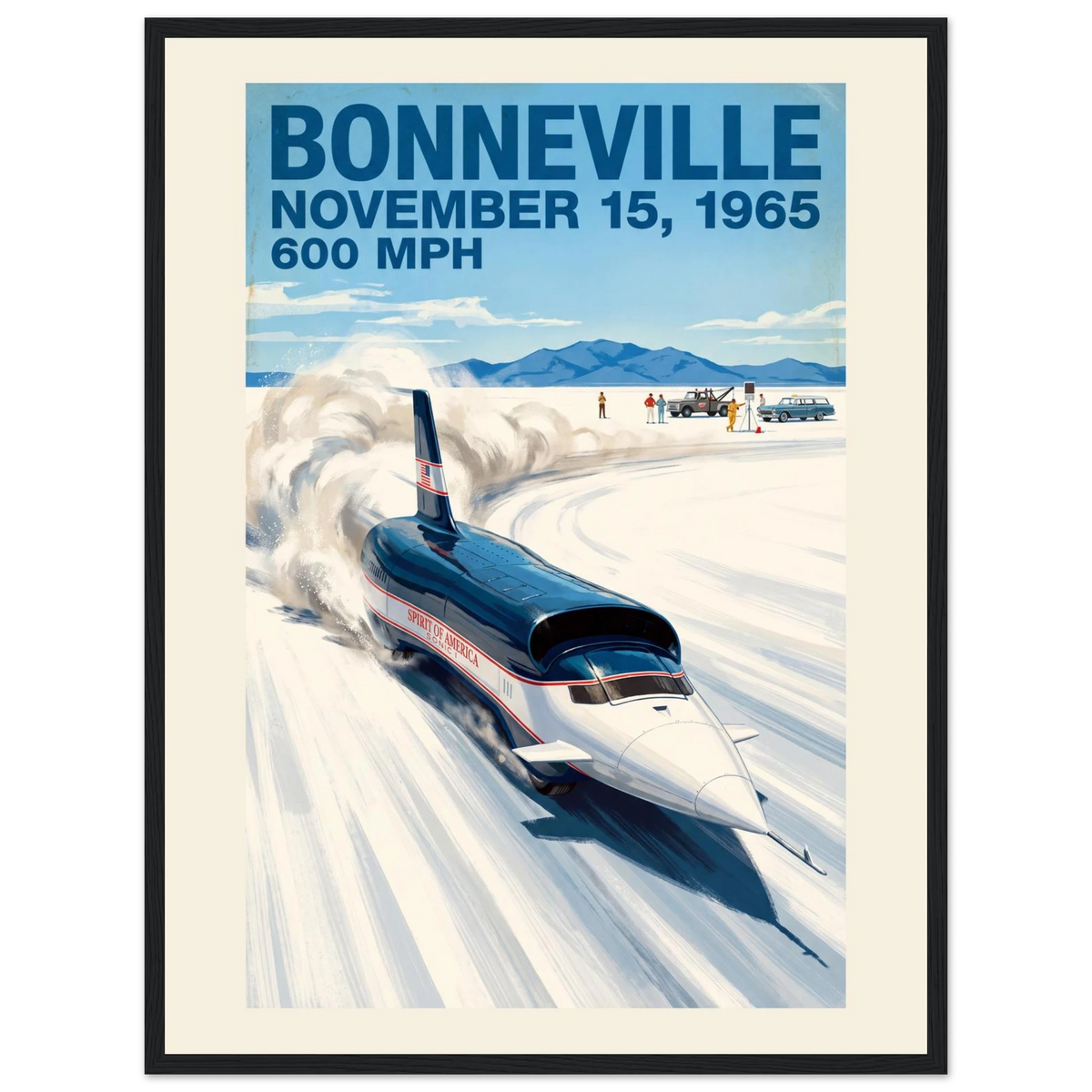 Bonneville 1965 — 600 MPH poster