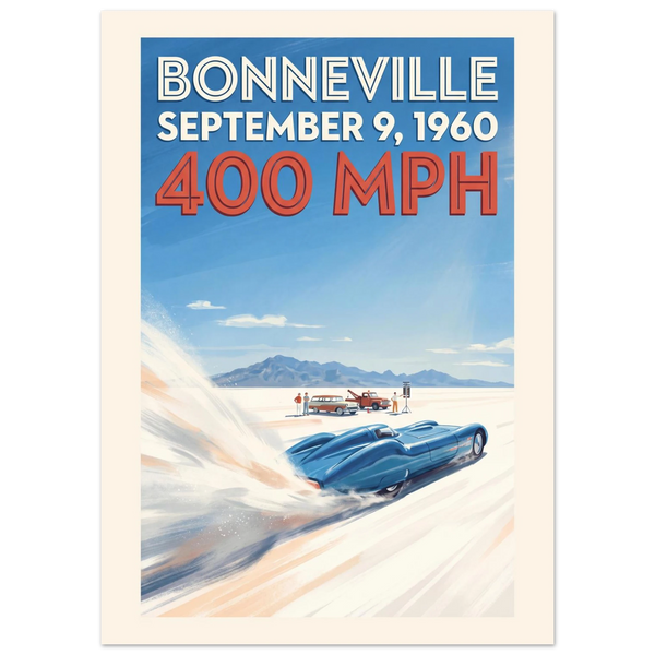 Bonneville 1960 — 400 MPH poster