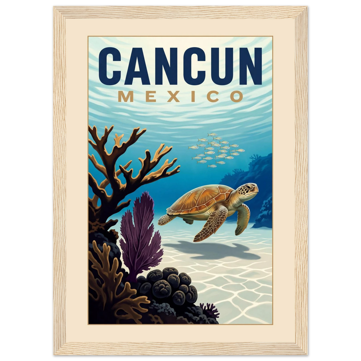 Cancun — Mexico · Reef poster