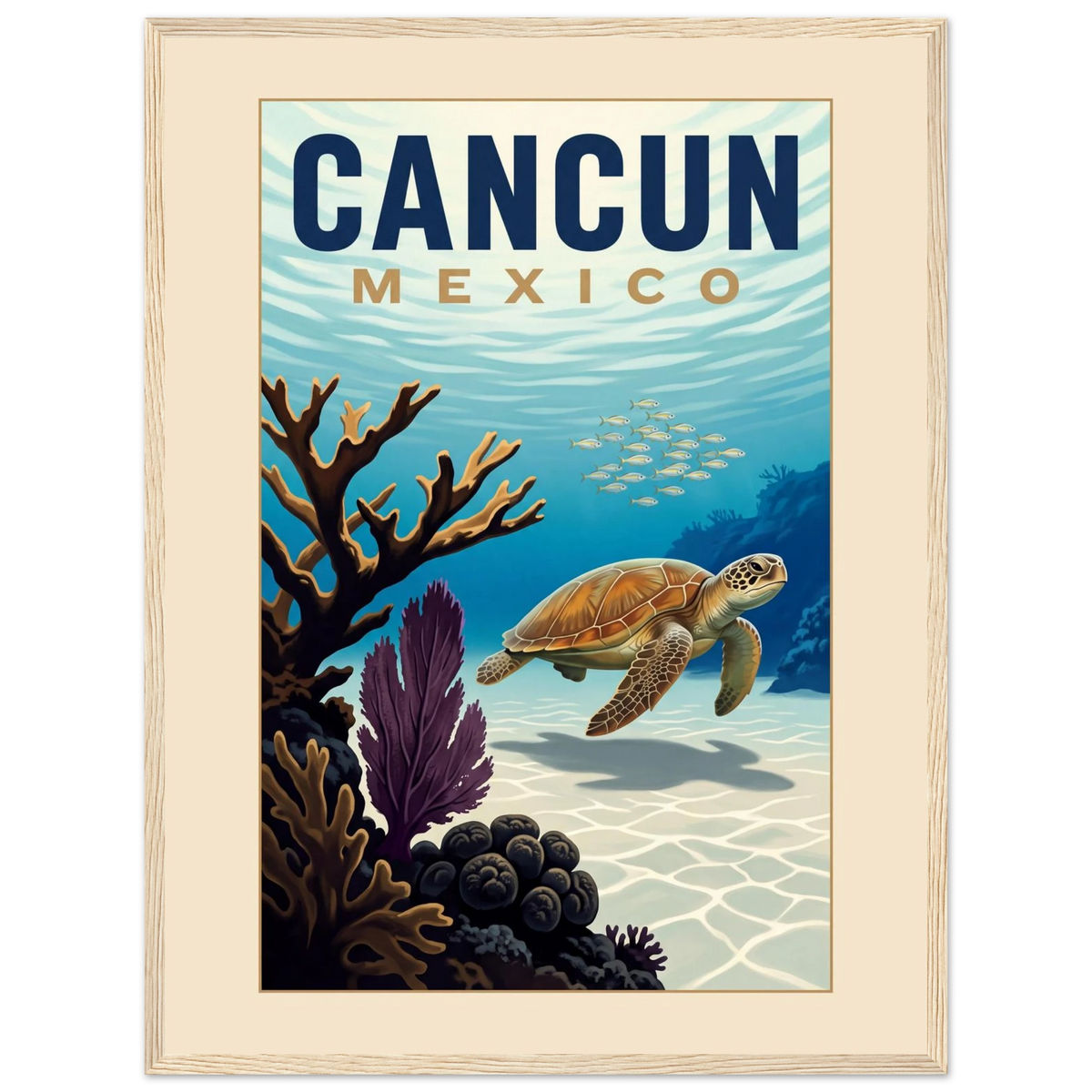 Cancun — Mexico · Reef poster
