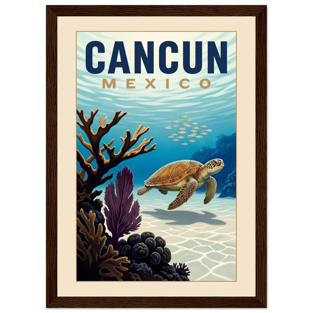 Cancun — Mexico · Reef poster