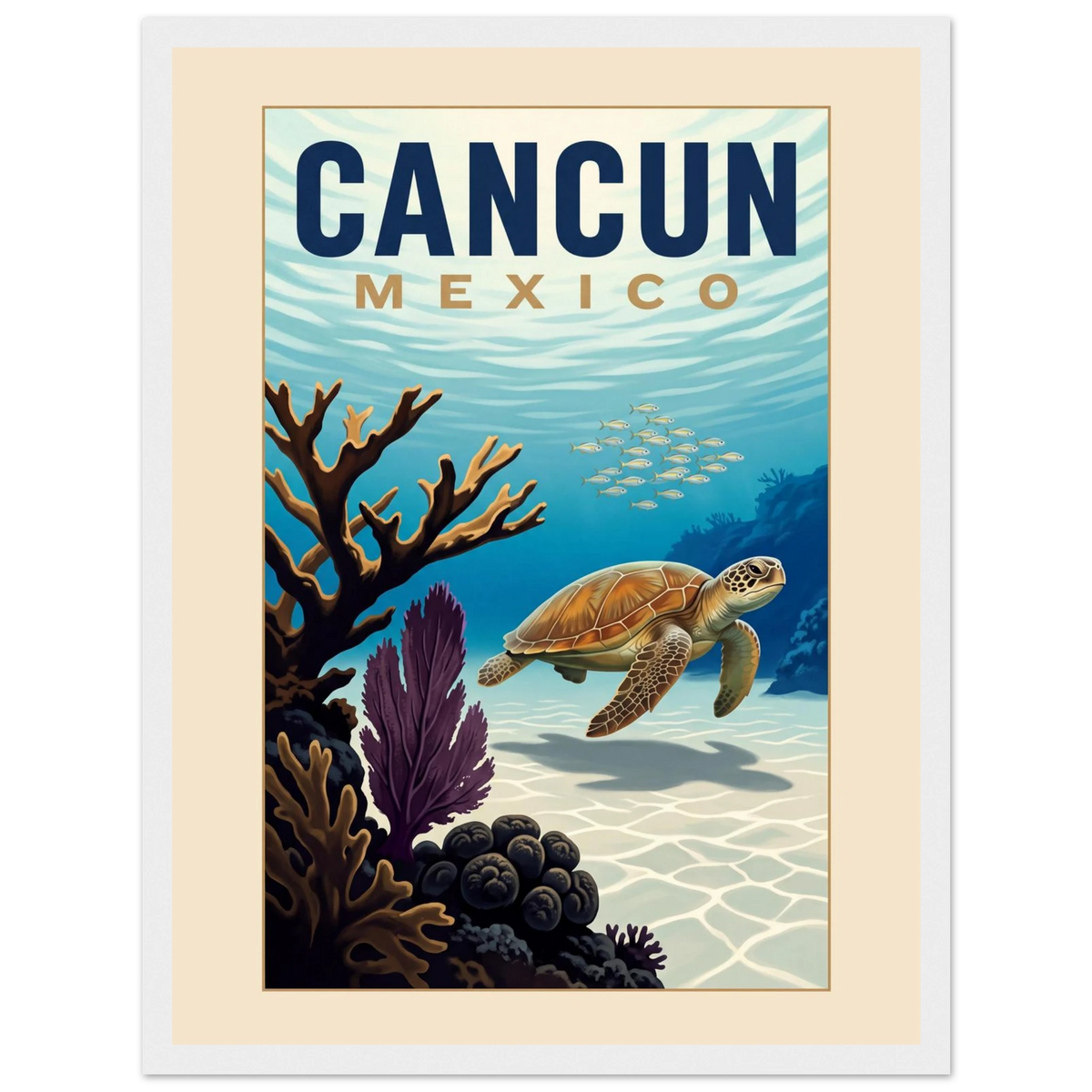 Cancun — Mexico · Reef poster