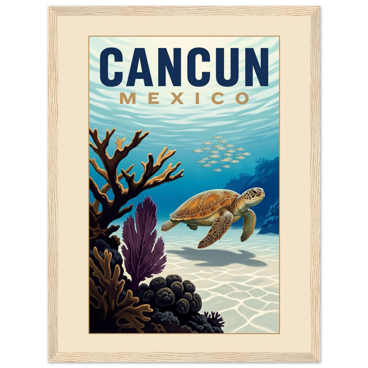 Cancun — Mexico · Reef poster
