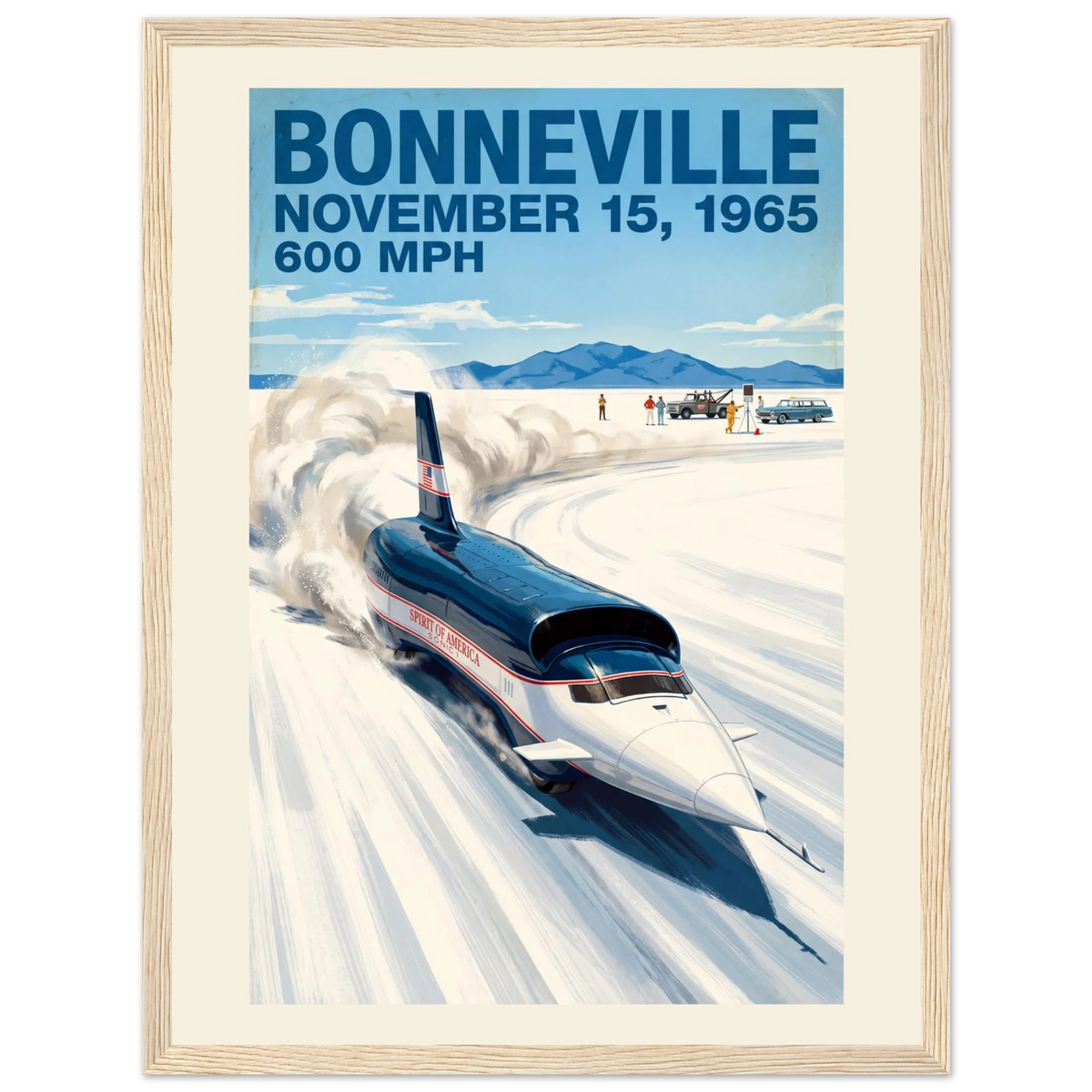 Bonneville 1965 — 600 MPH poster