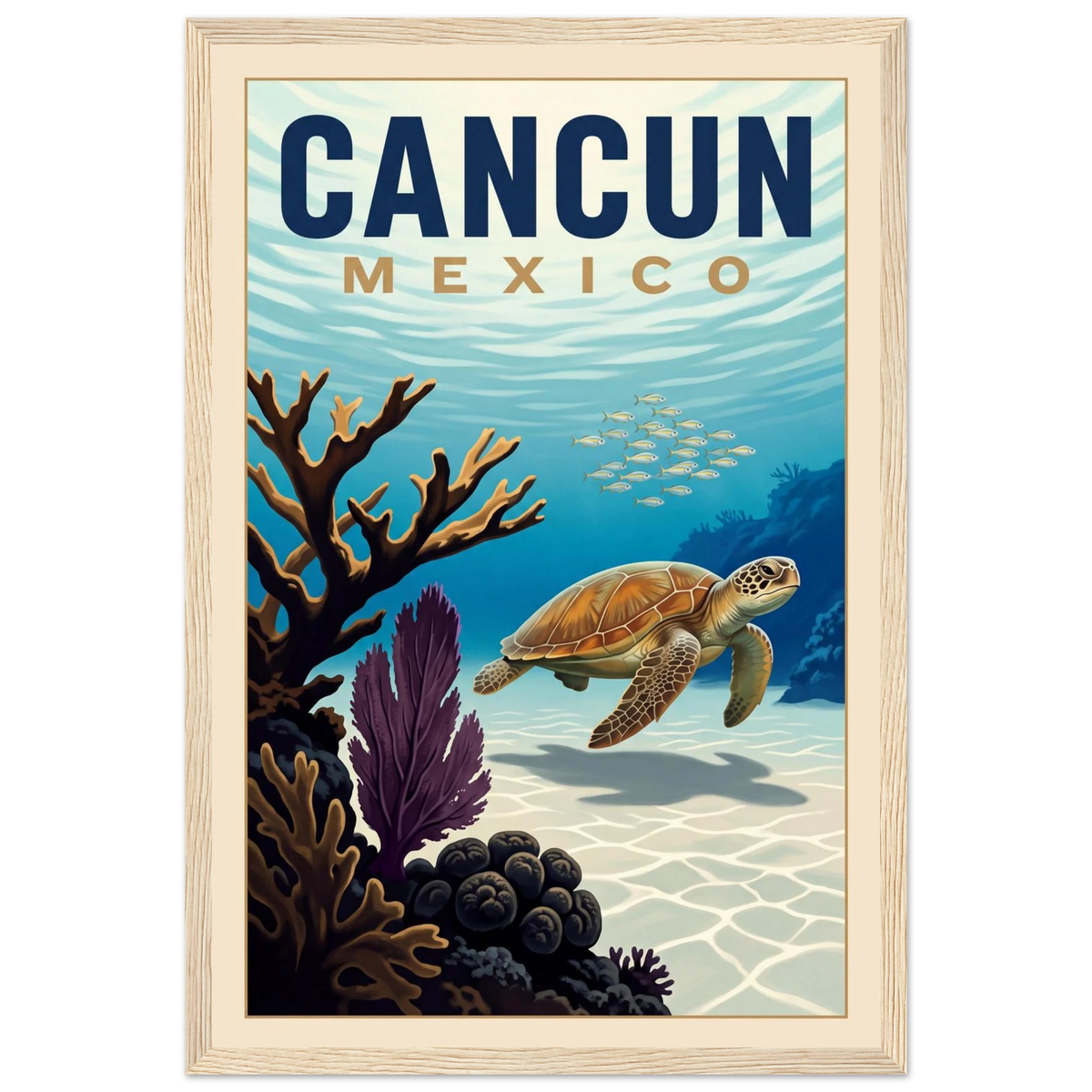 Cancun — Mexico · Reef poster